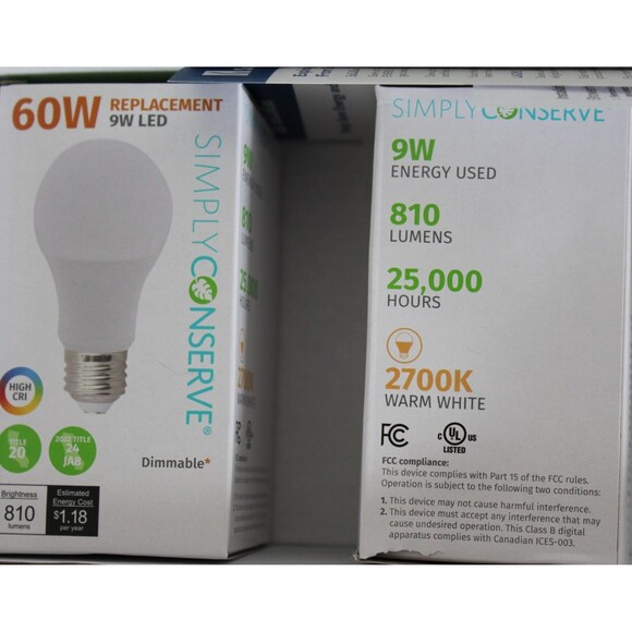 ENERGY & WATER EFFICIENCY KIT 2 SHOWER HEADS LED Light Bulbs 60W Kitchen - Picture 4 of 5